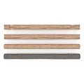 Natural Stone and Wood Decorative Strips with Different Textures for Home Decoration Projects