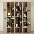 Modern Decorative Cabinet Bookshelf Bookcase Decorative Rack Board Cabinet Storage Cabinet 3d model