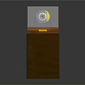 Tire Brake Disc And Pad Yellow Components In Wooden Showcase