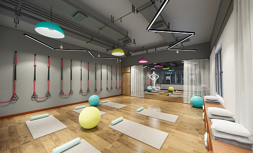 Modern Yoga Studio Yoga 3d model