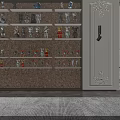 Dolls of Various Sizes and Styles Neatly Arranged on Multiple Shelves in Interior