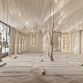 Spacious Yoga Fitness Studio With Aligned Mats And Natural Light For Workout Practice