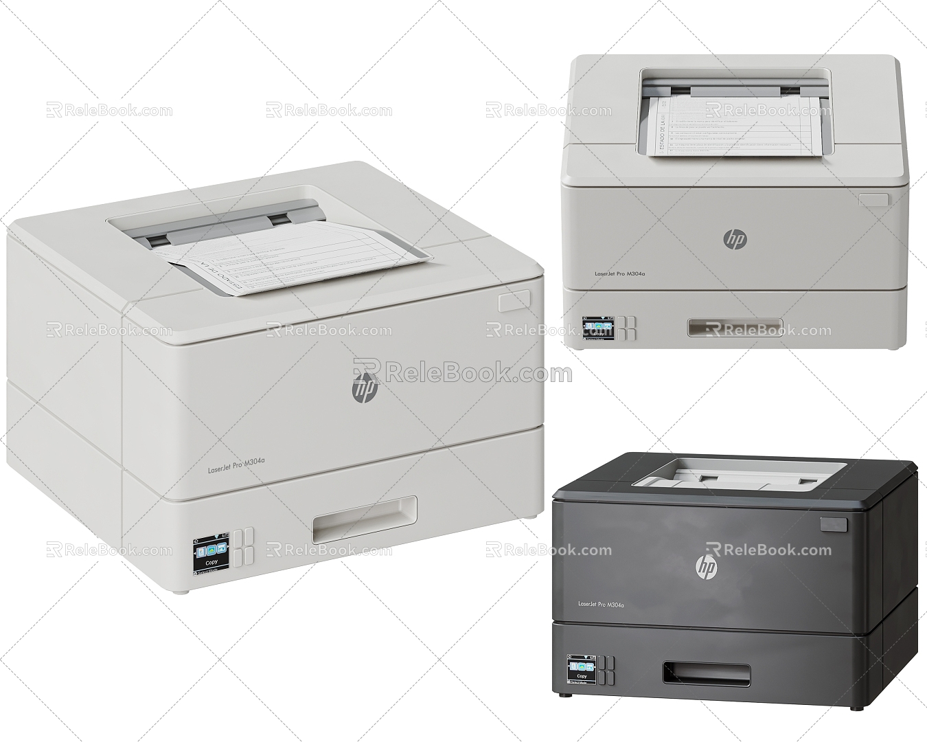 HP Printer Modern Printer 3d model