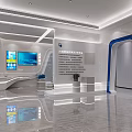 Modern Exhibition Hall Interior With The World Of Display And Photo Wall Design