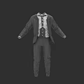 Men's Formal Suit with Dress Shirt Tie and Tailored Business Pants