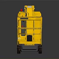 Yellow Hydraulic Mobile Aerial Work Platform With Guardrail Mechanical Arm And Wheels