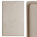 Beige Square Rug With Soft Textured Surface For Indoor Living Room Decoration