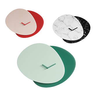 Nordic Wall Clock 3d model