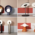 Light Luxury Table Lamp Table Lamp Combination 3d model