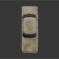 Rusty Vintage Classic Car With Old Exterior And Retro Design Details
