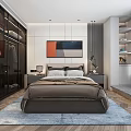 Modern Living Dining Room Interior With Gray Sofa Coffee Table TV And Dining Set