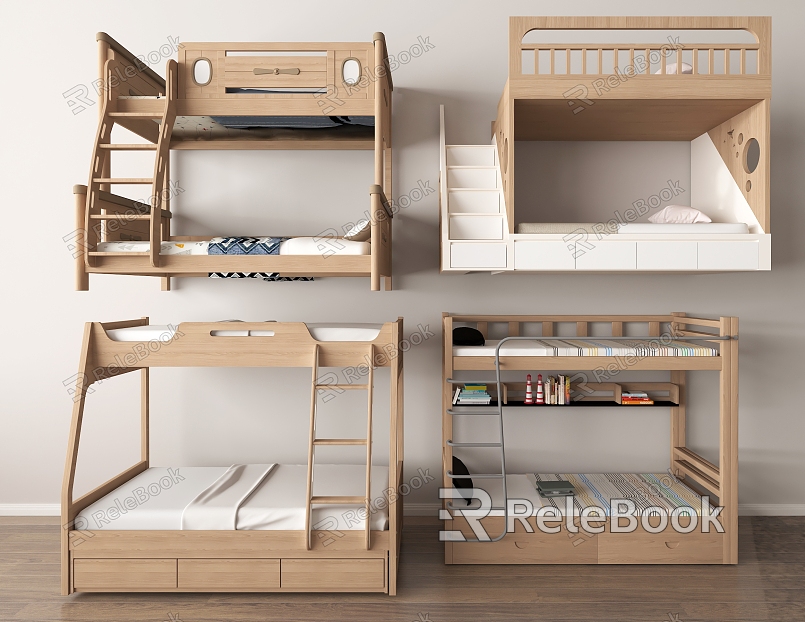 modern high-low bed bunk bed bunk bed bunk bed model