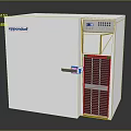 Eppendorf Laboratory Freezer White Design With Digital Display Control Panel And Ventilation Grilles 3d model