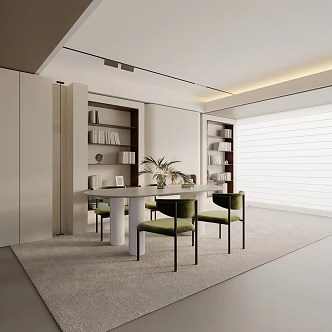 Modern table combination 3d model