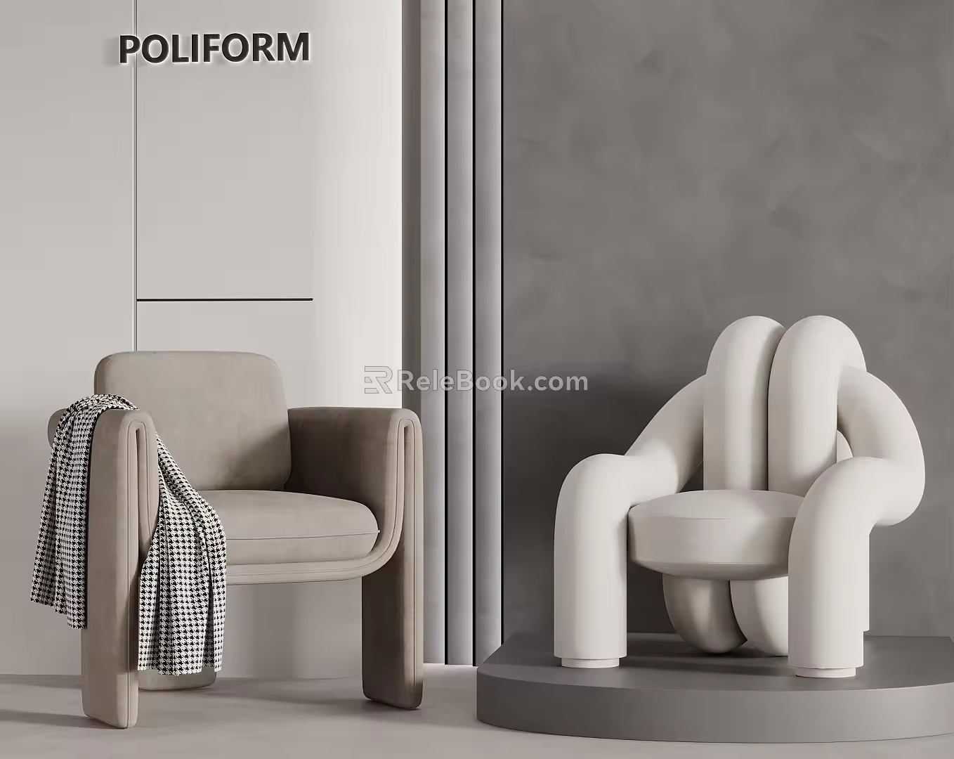 Modern Single Sofa Lazy Sofa Casual Sofa 3d model