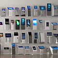 All-in-one machine ATM machine inquiry machine registration number arrangement machine calling machine touch all-in-one machine guide screen ticket machine 3d model