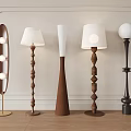 The ancient floor lamp solid wood floor lamp special-shaped floor lamp artistic floor lamp 3d model