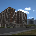 Modern Multi story Building Exterior Design With Glass Facade Wooden Accents And Street View