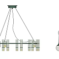 Modern Pendant Lights With Transparent Cylinders Spherical Shades Gold Accents And Black Cables