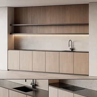 Modern Kitchen Cabinets 3d model