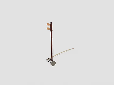 Modern classical musical instrument huqin 3d model Modern classical musical instrument huqin 3d model