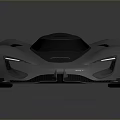 Sleek Silver Concept Sports Car With Aerodynamic Body And Black Wheels