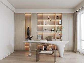 Modern study 3d model