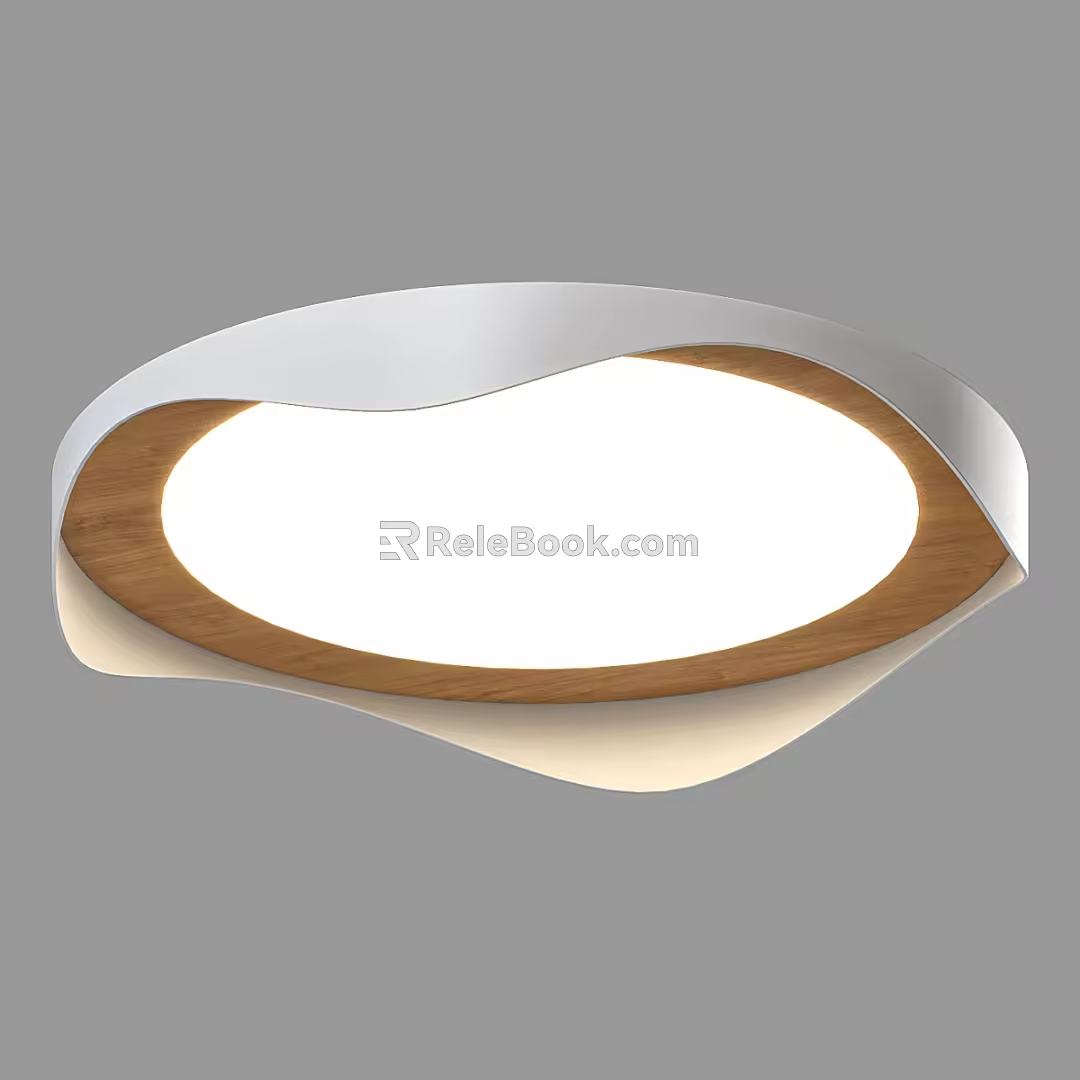 Nordic Simple Ceiling Lamp Ceiling Lamp Simple Ceiling Lamp Semi-circular Ceiling Lamp Ceiling Lamp Wooden Ceiling Lamp 3d model