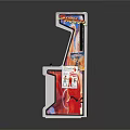 Modern game machine large game machine coin-operated game machine arcade 3d model