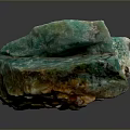 Natural Turquoise Raw Stone Showing Green Yellow Rough Surface Texture