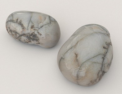 Stone Shoushan Stone Pebbles 3d model