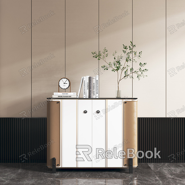 Modern Side Cabinet Entrance Cabinet model