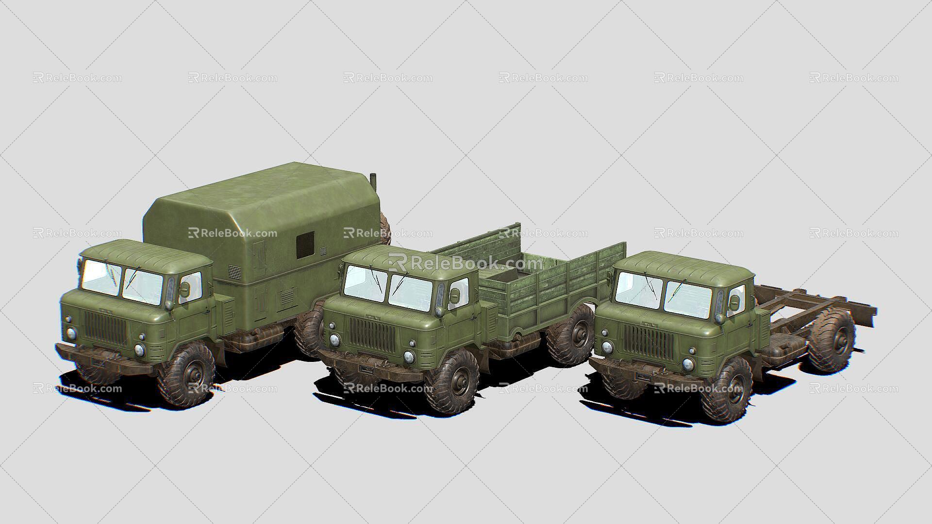 Large military van 3d model