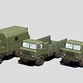 Large military van 3d model