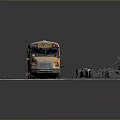 Bus School Bus Van Box Bus Tourist Bus Coach 3d model
