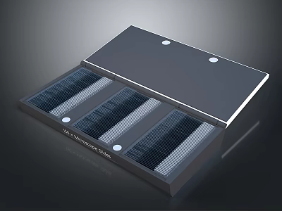 Modern PC Cooling Heat Sink With Multiple Aluminum Fins And Efficient Thermal Design 3d model