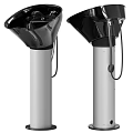 Professional Medical Equipment Emergency Eye Wash With Modern Black Design And Mobile Pedestal Stand