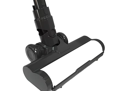 Black Vacuum Cleaner Head With Roller Brush For Floor Cleaning 3d model