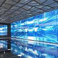Science and Technology Exhibition Hall Preface Hall LED Large Screen Immersion Space 3d model