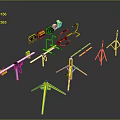 Yellow And White Equipment Tools Tripods Stands And Crossbars For Installation Support