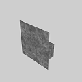 Gray And Black Textured Building Components With Square Panel Pattern Design
