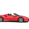 Red Convertible Sports Car With Sleek Design And Open Top Modern Exterior And Sporty Features