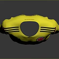 Yellow Sports Jersey With Adidas Logo Colombian Flag Colors Red Green Round Neck Short Sleeve