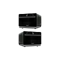Two Black TasteMaster Countertop Kitchen Ovens For Home Cooking Use
