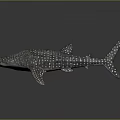 Detailed Whale Shark 3D Rendering With Spotted Skin Pattern And Lifelike Underwater Creature Features