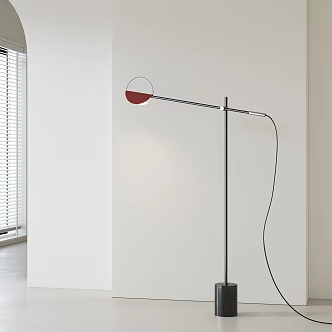 Italian minimalist floor lamp 3d model