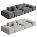 Double sofa 3d model