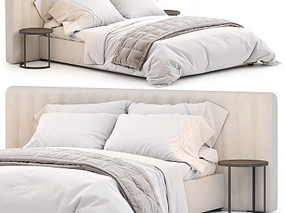 Modern Double Bed 3d model