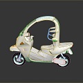 Scooter Motorcycle Two-wheeled Motocross Motorcycle Road Race Motorcycle Motor Vehicle 3d model