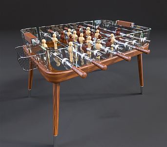 Modern table football 3d model